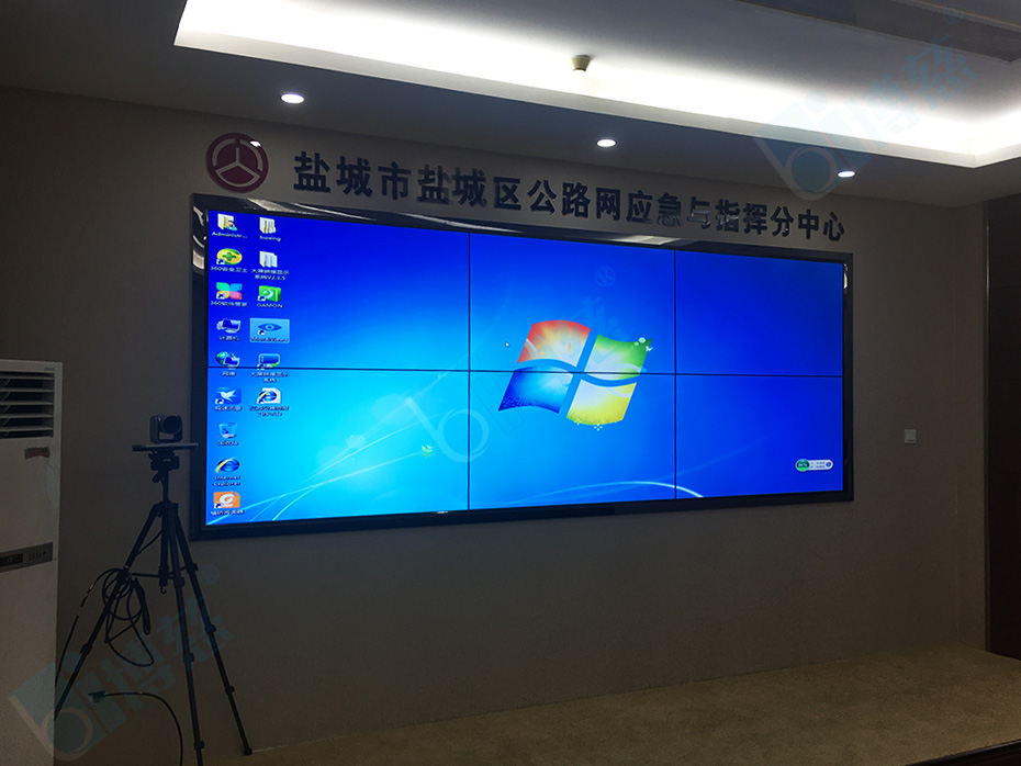 博慈液晶拼接屏再造江苏盐城智能公路网应急指挥系统
