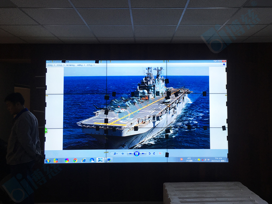 博慈助吉林新能源展厅打造2套液晶拼接大屏幕展示系统