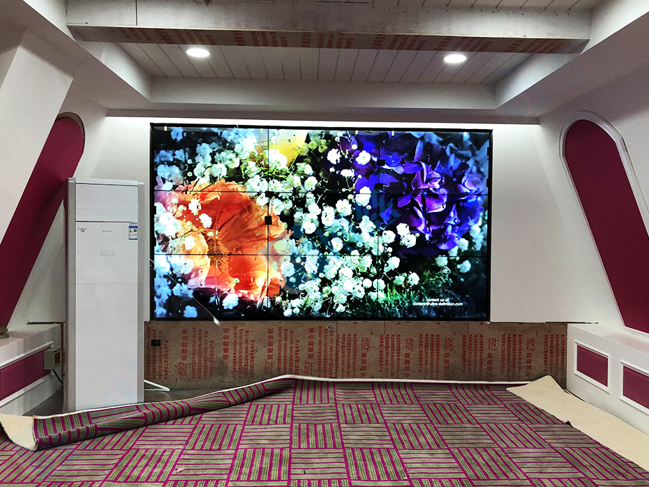 一套3×3拼接的宣传展示系统电视墙